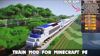 Train Vehicles in Minecraft PE Ekran Görüntüsü 3