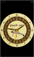 Clock24push-up Plakat