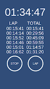 Stopwatch Lite syot layar 2