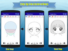 Teken Chibi Anime Gezicht screenshot 1