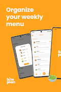 Poster Bite plan: Weekly menu planner