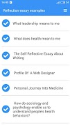 Reflection essay examples screenshot 1