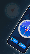 Digital Compass - GPS & Map اسکرین شاٹ 2