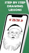 برنامه‌نما How To Draw Santa عکس از صفحه