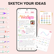 برنامه‌نما Journal: Notes, Planner, PDFs عکس از صفحه