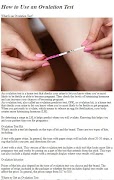 Ovulation Tests Tutorial পোস্টার