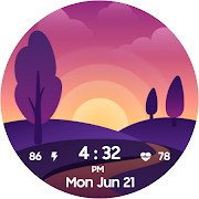 Time Scene Digital watch face screenshot 2