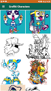 簡単な落書きのキャラクター スクリーンショット 1