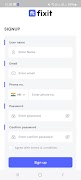 Fixit User App UI kit imagem de tela 2