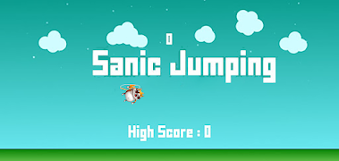 Sanic jumping poster