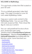 برنامه‌نما My Web App عکس از صفحه