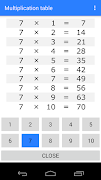 Multiplication Table! 截图 3