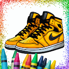 Sneakers Coloring Book Glitter ícone