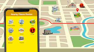 GPS Routenfinder Karte Plakat