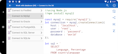 برنامه‌نما JavaScript Code عکس از صفحه
