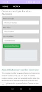 Random Number Generator تصوير الشاشة 5