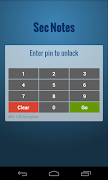 برنامه‌نما Sec Notes- Secure Notepad عکس از صفحه