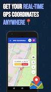 برنامه‌نما GPS Coordinates Tracker عکس از صفحه