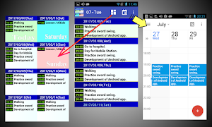 Simple 8 days schedule viewer. captura de pantalla 1
