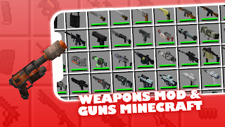 Weapons Mod & Guns Minecraft poster