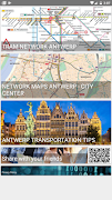 ANTWERPEN BELGIUM NETWORK MAP  पोस्टर