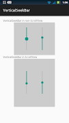 برنامه‌نما Vertical SeekBar Example عکس از صفحه