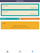 برنامه‌نما BMI Calculator Pro عکس از صفحه