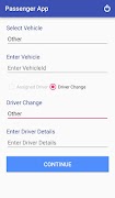 Passenger App screenshot 1