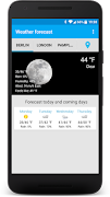 Weather Forecast Ekran Görüntüsü 1