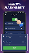 Flashlight- Call SMS Flash App syot layar 2