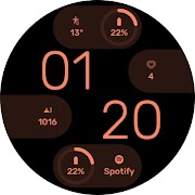Moderno - Digital Watch Face скриншот 1