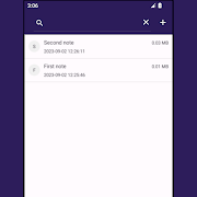 برنامه‌نما Voice notebook عکس از صفحه