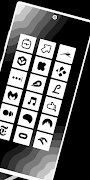 Square White - Icon Pack capture d'écran 1