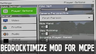 برنامه‌نما Bedrocktimize Mod Minecraft عکس از صفحه