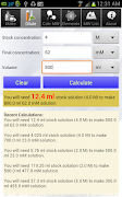 برنامه‌نما Solution Calculator Lite عکس از صفحه