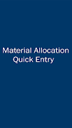 E2 MFG Material Allocation poster