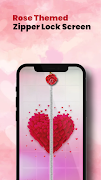 Rose Zip Lock Screen screenshot 2