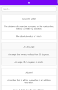 Mathematics Dictionary ภาพหน้าจอ 1