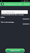 Message Backup تصوير الشاشة 3