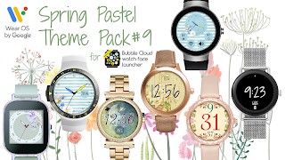 Spring Flower watch face pack screenshot 1