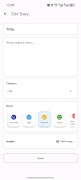 VO Privacy Mood Diary screenshot 1