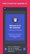 AI Bio Generator اسکرین شاٹ 1