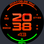 Red Emotion Watch Face screenshot 4