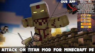 Attack Titans Mod for Minecraf syot layar 6