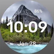 River and Mountains WatchFace 截圖 6
