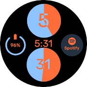 Simple Circle - Watchface captura de pantalla 4