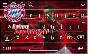 Robert Lewandowski Theme Keyboard Cartaz