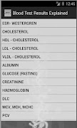 Blood Test Results screenshot 1