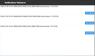 Notifications Webserve Screenshot 3