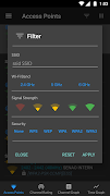 برنامه‌نما WiFi Analyzer (open-source) عکس از صفحه